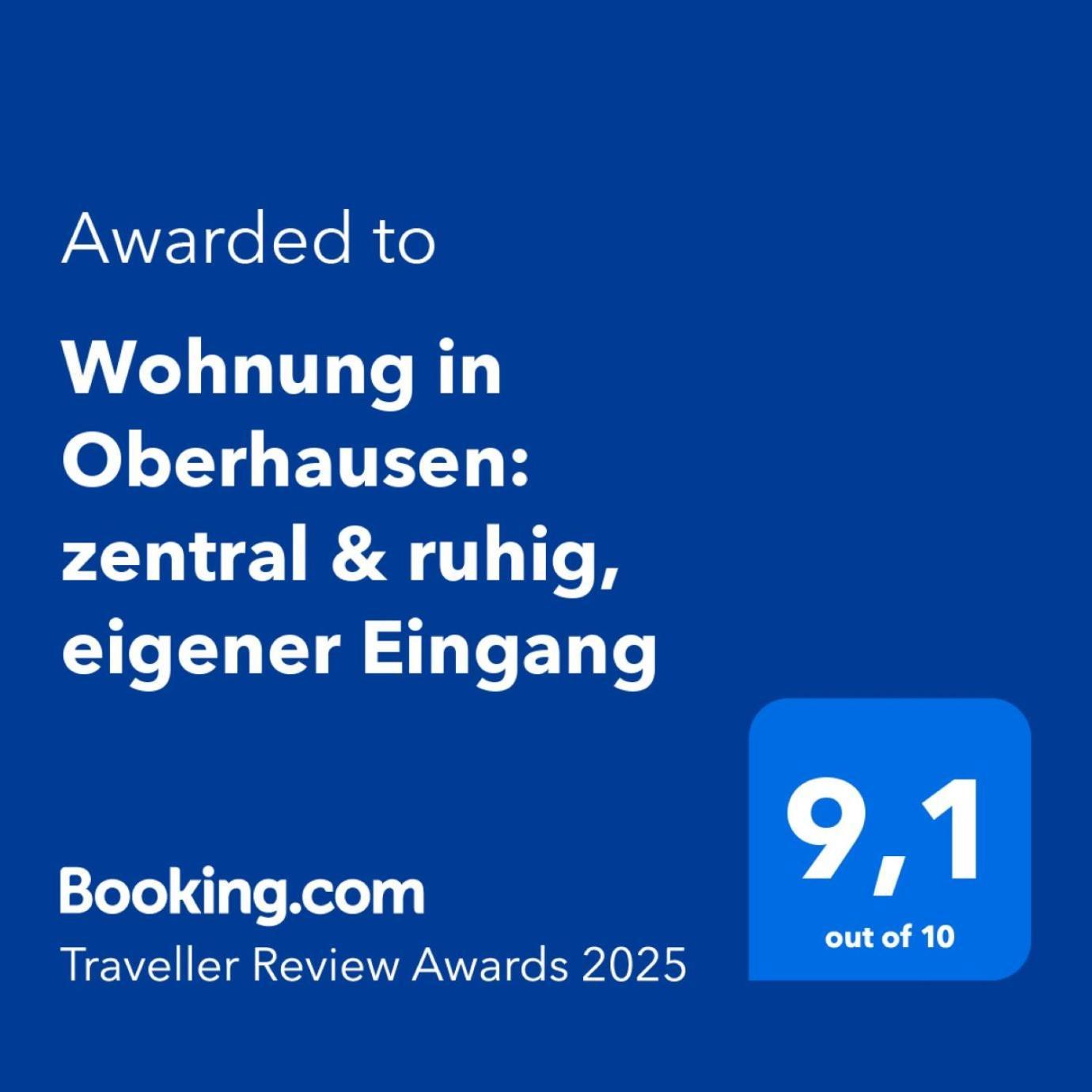 Wohnung In Oberhausen: Zentral & Ruhig, Eigener Eingang Oberhausen  Esterno foto